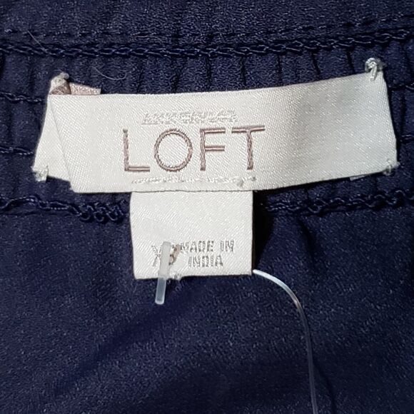 🔹️Loft Blue Lightweight Sleeveless Romper Shorts XSmall - Picture 7 of 8